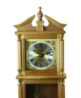 Bedford Clock Collection 34.5" Antique Chiming Wall Clock with Roman Numerals