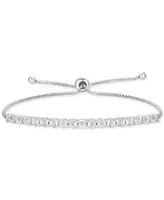 Diamond Bolo Bracelet (1/10 ct. t.w.) in Sterling Silver, 14k Gold-Plated Sterling Silver or 14k Rose Gold-Plated Sterling Silver