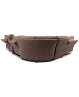 Closeout! Hutchenson -Pc. Fabric Sectional with Power Recliners