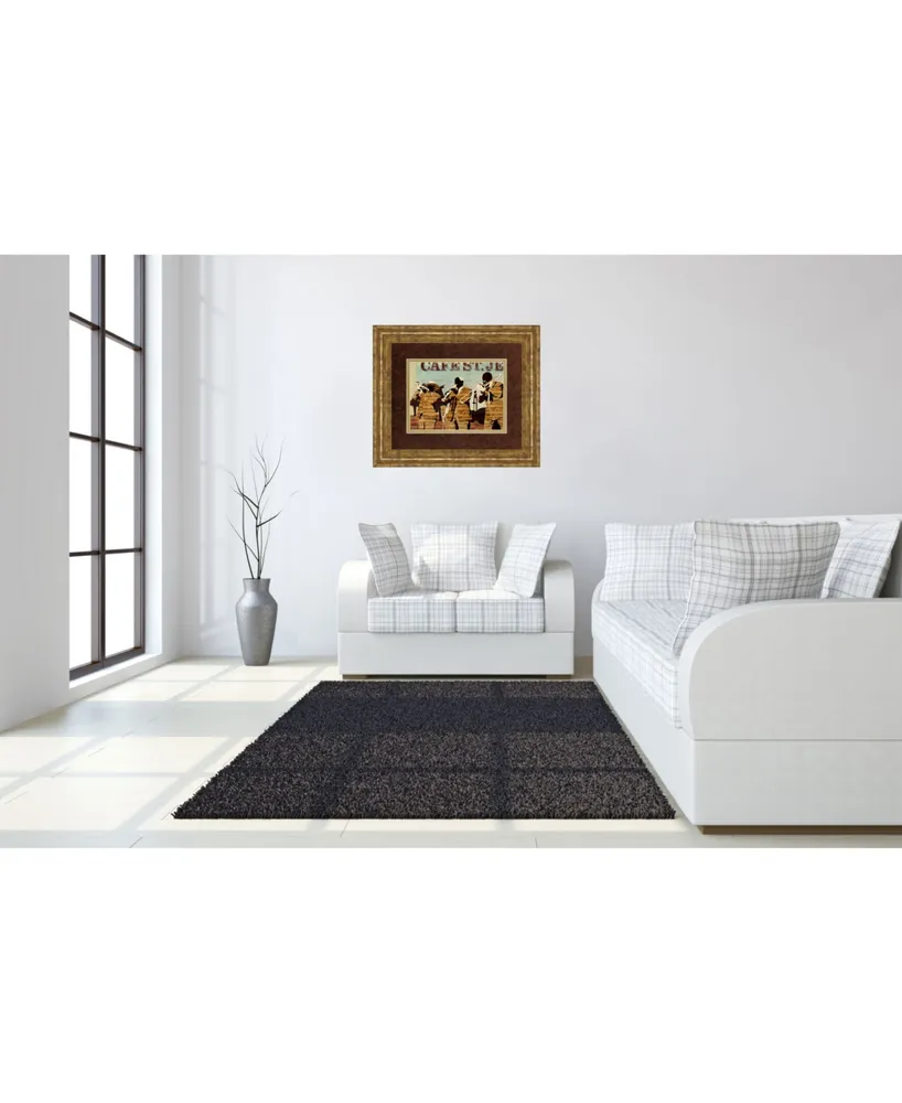 Classy Art Cafe Saint Jean by Kyle Mosher Framed Print Wall Art, 34" x 40"