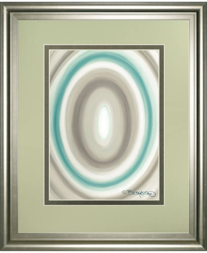 Classy Art Concentric Ovals 1 by David Bromstad Framed Print Wall Art, 34" x 40"