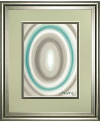 Classy Art Concentric Ovals 1 by David Bromstad Framed Print Wall Art, 34" x 40"