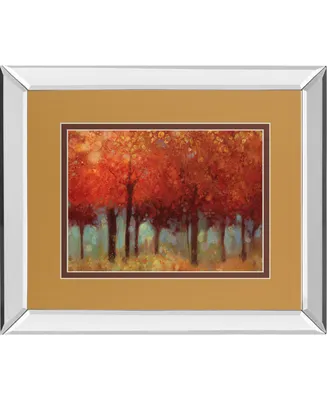 Classy Art Red Forest by Asia Jensen Mirror Framed Print Wall Art, 34" x 40"