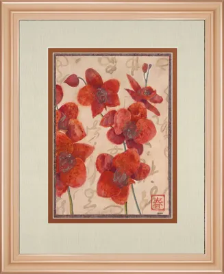 Classy Art Asian Orchid I by Hollack Framed Print Wall Art, 34" x 40"