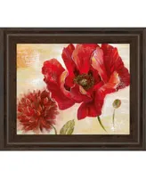 Classy Art Passion For Poppies Ii by Nan Framed Print Wall Art, 22" x 26"