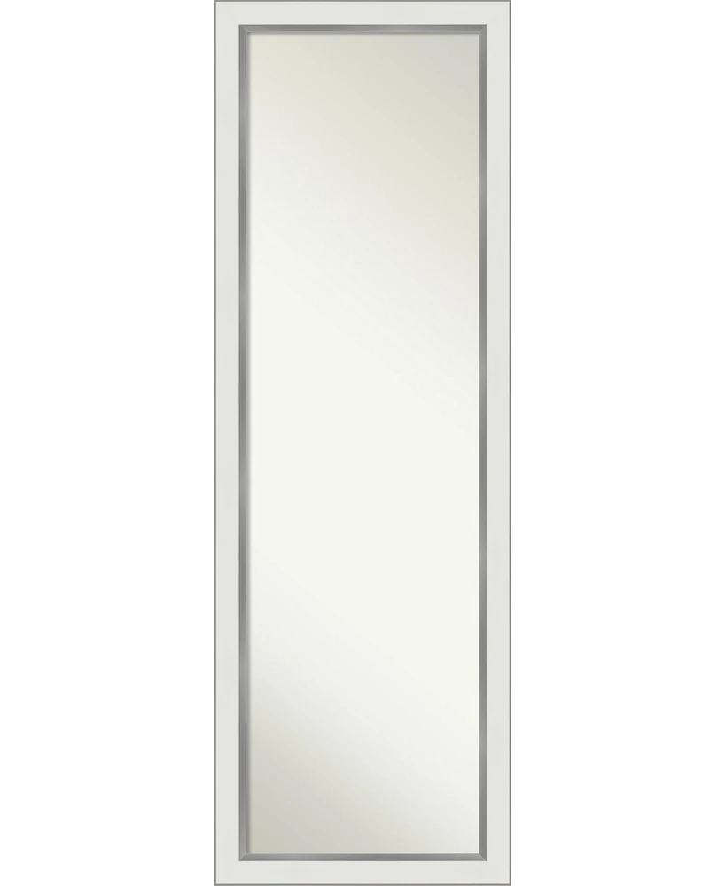 Amanti Art Eva Silver-tone on The Door Full Length Mirror, 17.12" x 51.12"