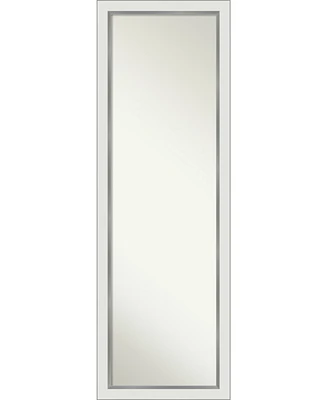 Amanti Art Eva Silver-tone on The Door Full Length Mirror, 17.12" x 51.12"