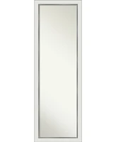 Amanti Art Eva Silver-tone on The Door Full Length Mirror, 17.12" x 51.12"