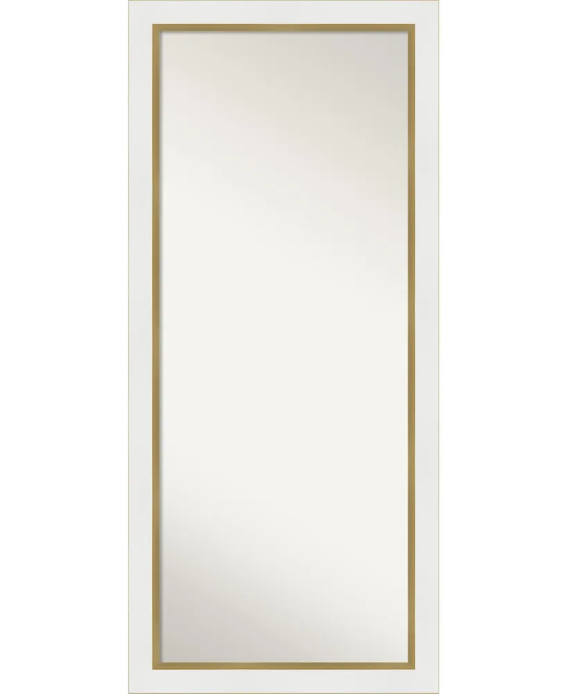 Amanti Art Eva Gold-tone Framed Floor/Leaner Full Length Mirror, 29.25" x 65.25"