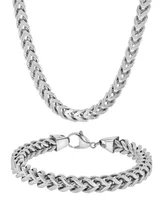 Macy's Men's Curb Link Bracelet and Necklace Set