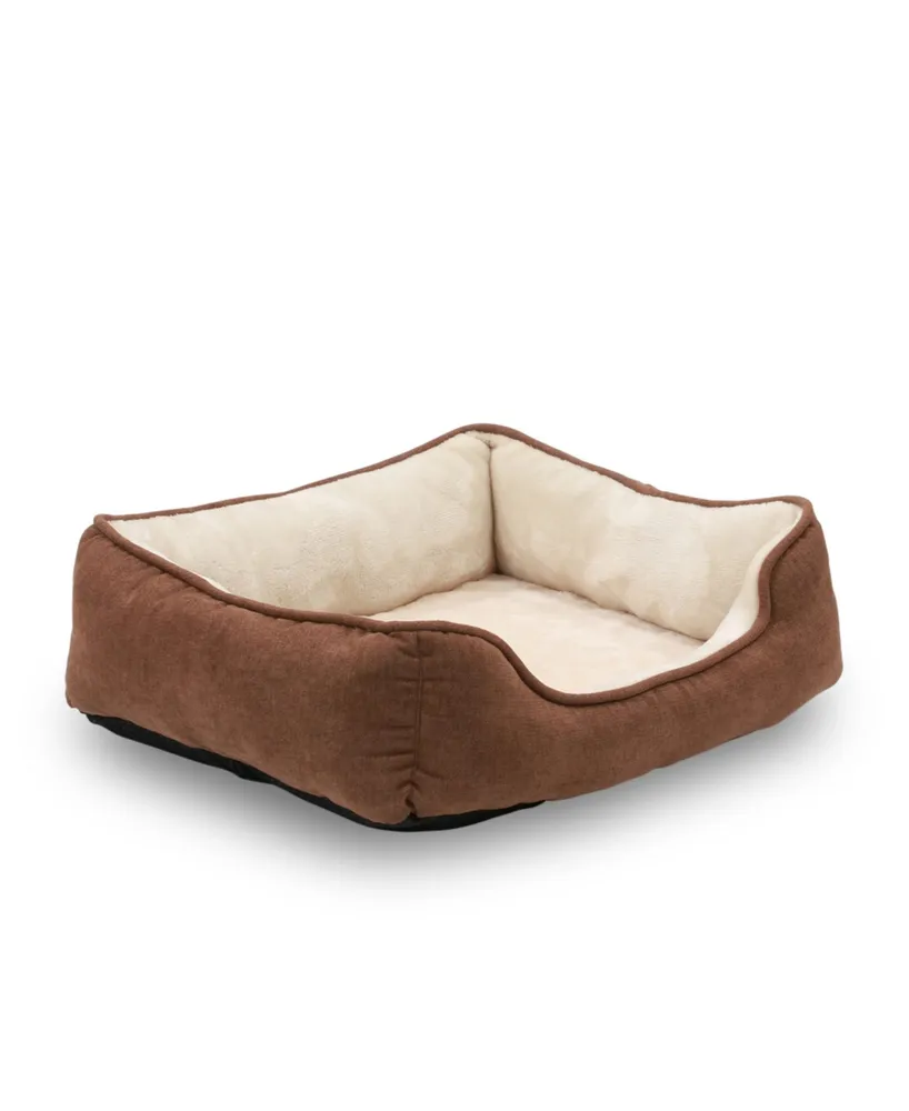 Happycare Textiles Orthopedic Rectangle Bolster Pet Bed