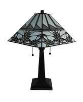 Amora Lighting Tiffany Style Mission Table Lamp