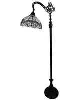 Amora Lighting Tiffany-Style Reading Floor Lamp