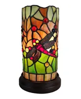 Amora Lighting Tiffany Style Dragonfly Mini Table Lamp