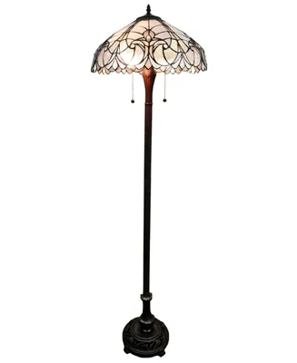 Amora Lighting Tiffany Style Floral Floor Lamp