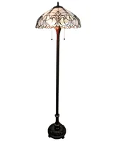 Amora Lighting Tiffany Style Floral Floor Lamp