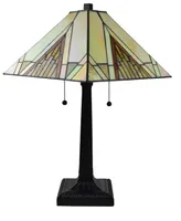 Amora Lighting Tiffany Style Mission Table Lamp