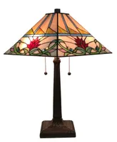 Amora Lighting Tiffany Style Mission Table Lamp