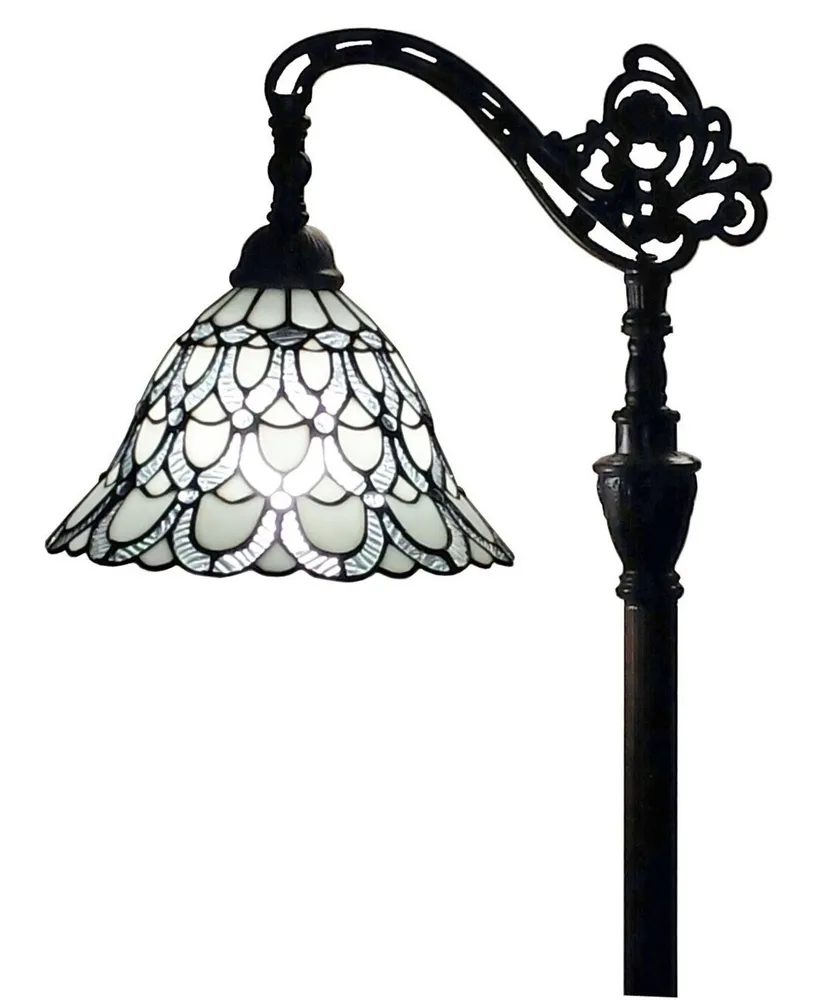 Amora Lighting Tiffany Style Adjustable Floor Lamp