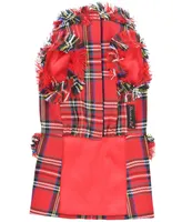 Parisian Pet Tartan Fringe Dog Dress