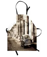 Ambesonne Vintage-Like Car Apron