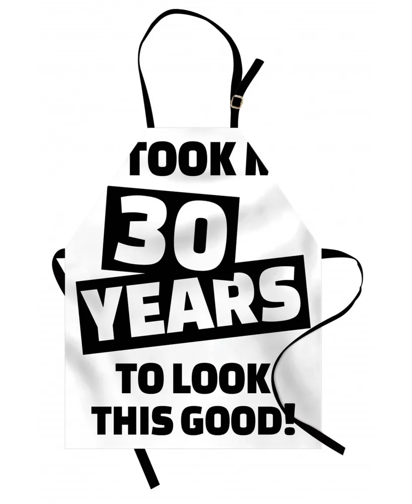 Ambesonne 30th Birthday Apron