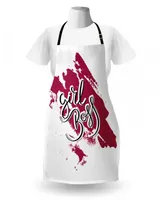 Ambesonne Girl Slogan Apron