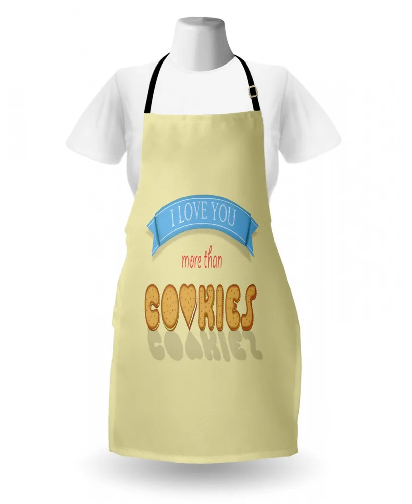 Ambesonne I Love You More Apron