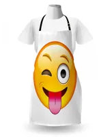 Ambesonne Emoji Apron