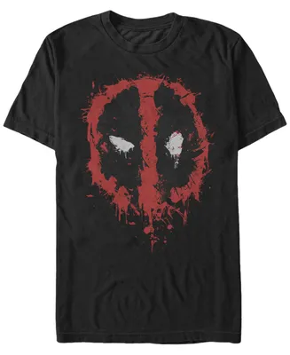 Marvel Men's Deadpool Splatter Icon, Short Sleeve T-Shirt