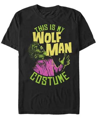 Universal Monsters Men's My Wolfman Halloween Costume Short Sleeve T-Shirt