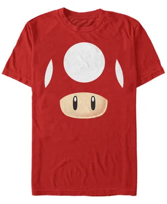 Nintendo Men's Super Mario Mushroom Costume Short Sleeve T-Shirt