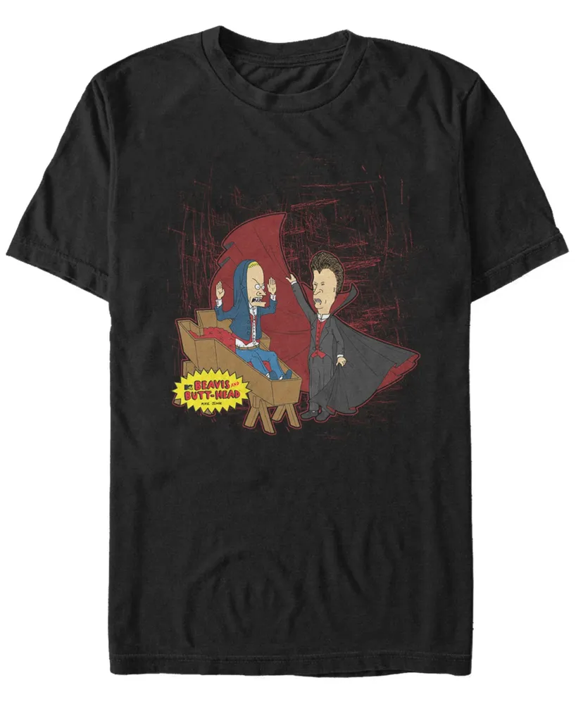 Mtv Men's Beavis and Butthead Halloween Vampires Short Sleeve T-Shirt