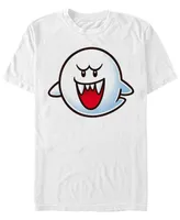 Nintendo Men's Classic Big Face Boo Ghost Short Sleeve T-Shirt