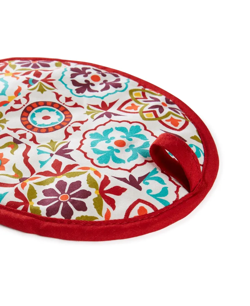 Fiesta Worn Tiles Oven Mitt & Pot Holder, Set of 2 - Multi