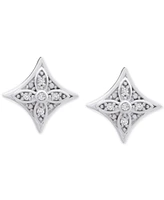 Diamond Star Stud Earrings (1/10 ct. t.w.) in Sterling Silver