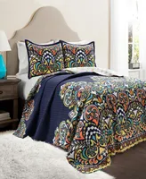 Clara Reversible 3-Piece King Quilt Set