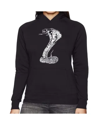 La Pop Art Women's Word Hooded Sweatshirt -Tyles Of Snakes