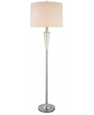 Artiva Usa Crystal Suite Collection 60" H Modern 2-Light Led Crystal Floor Lamp with Dimmer