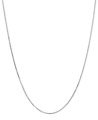 Box Chain 18" Necklace (1/2mm) 14k Gold