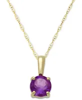 Birthstone Pendant 14k Gold or White