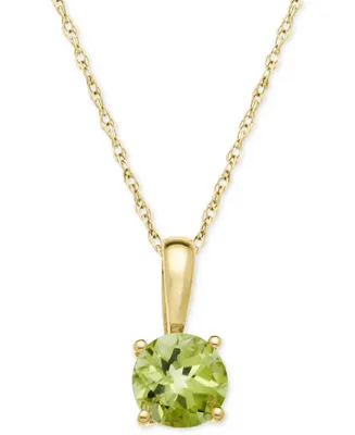 Birthstone Pendant 14k Gold or White