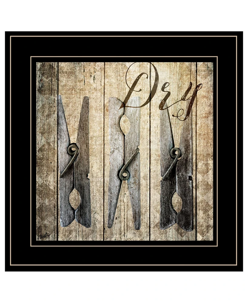 Trendy Decor 4U Dry by Misty Michelle, Ready to hang Framed Print, Black Frame, 15" x 15"