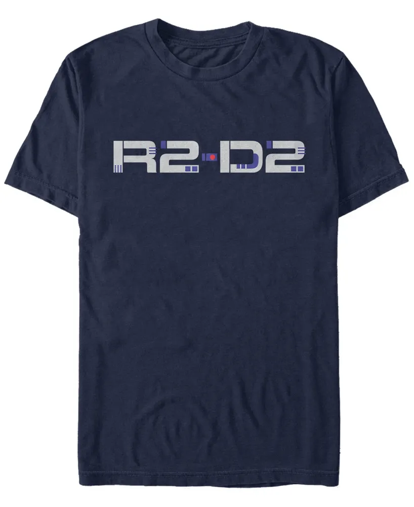 Star Wars Men's Episode Ix Rise of Skywalker R2-D2 Droid Text T-shirt