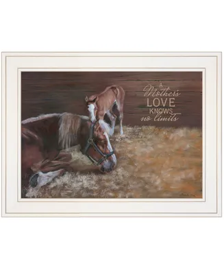 Trendy Decor 4U A Mother Love Horses by Pam Britton, Ready to hang Framed Print, Frame