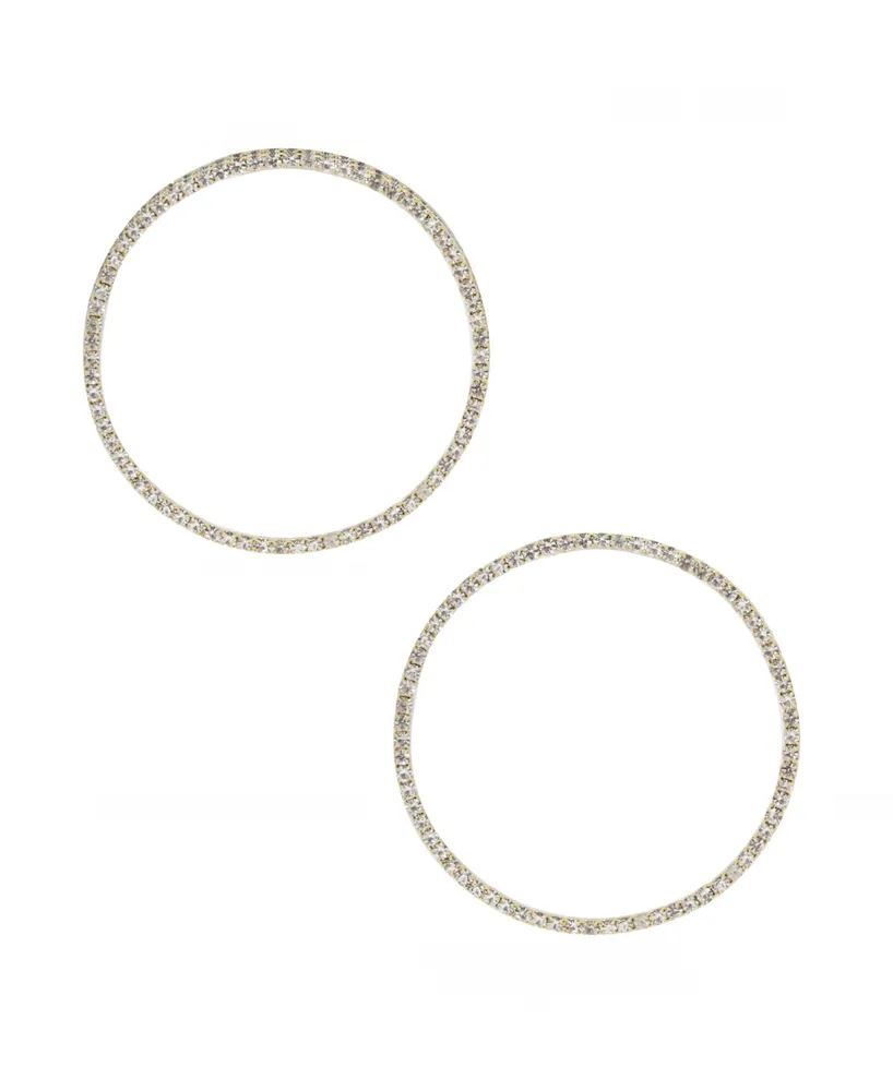 Ettika Perfect Crystal Hoop Earrings