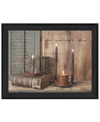Trendy Decor 4U Let Your Light Shine By Billy Jacobs, Printed Wall Art, Ready to hang, Black Frame