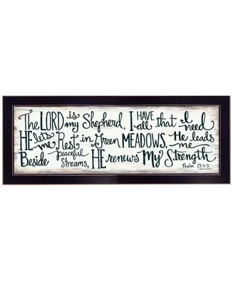 Trendy Decor 4U The Lord is My Shepherd by Annie LaPoint, Ready to hang Framed Print, Frame