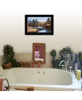 Trendy Decor 4U Riverside by Robin-Lee Vieira, Ready to hang Framed Print, Black Frame, 21" x 15"