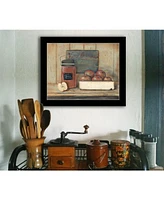 Trendy Decor 4U Apple Butter by Pam Britton, Ready to hang Framed Print, Black Frame, 17" x 14"